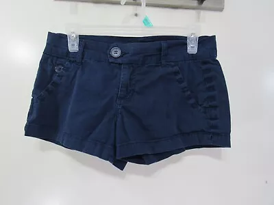 Womens Free Style Revolution Shorts Size 9 Blue  Button Zipper Pockets • $8.99