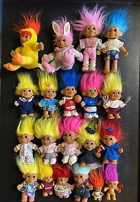 Lot Of 20 Vintage Russ Berrie Troll Dolls. Variety/all Sizes. Some Rare!! • $120