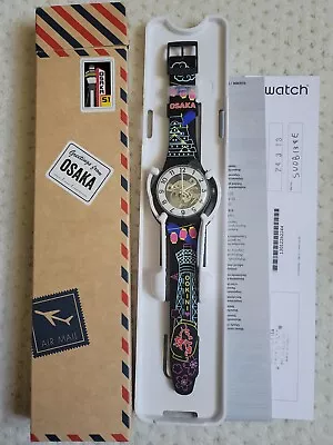 NIB RARE SWATCH OOKINI SUOB134E Skeleton Destination Watch OSAKA JAPAN • $169.99