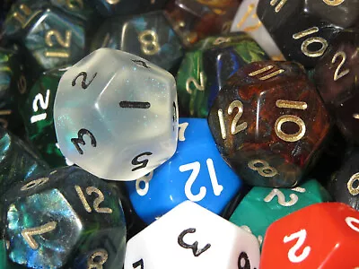 Mix Set Of 10 D12s RPG Style Dice.   • $8.49