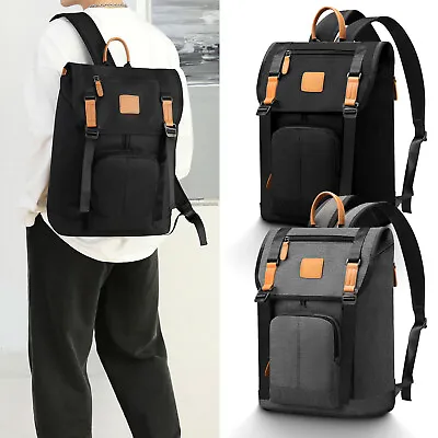 $16.95 • Buy Men Women Backpack Bookbag School Travel Laptop Zip Rucksack Charging Port Bag