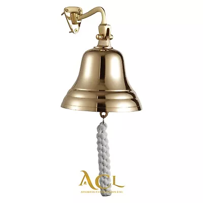 Vintage Wall Mounted Brass Bell Nautical Ships Last Order Bell For Bar Pub 4  • £14.99