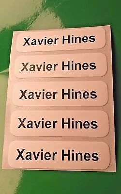 Stick On Waterproof School Kids Printed Name Labels Stickers Tags For Belongings • £1.89