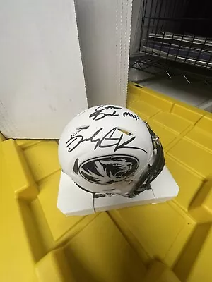 Missouri Tigers Brady Cook Signed Mini Helmet Beckett Auth W/Cotton Bowl MVP Ins • $129.99