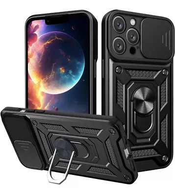 Case For IPhone 14 / 14 PLUS / 14 PRO /14 PRO MAX 360 Rotatable Ring Stand Cover • £5.99