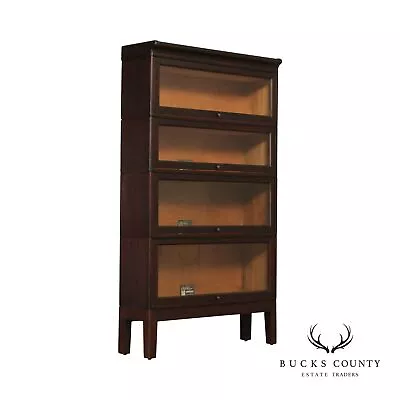 Viking Antique Four Stack Mahogany Barrister Bookcase • $1095