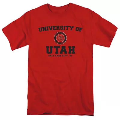 University Of Utah Adult T-Shirt Circle Logo Red S-5XL • $23.99