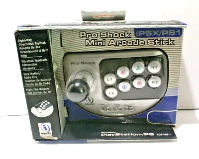 PlayStation Pro Shock Mini Arcade Stick Interact PS1 PSX Controller  • $44.99