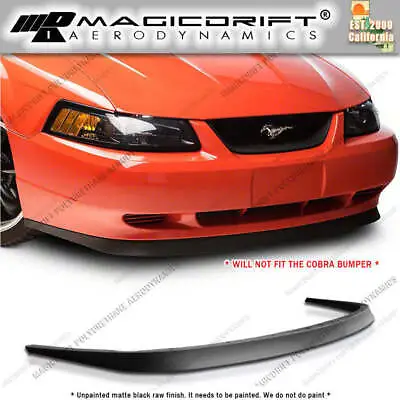 For 99-04 Mustang Mach 1 Chin Spoiler CBR Style Front Bumper Lip Kit GT SVT PU • $61.88