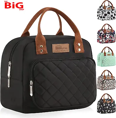 Insulated  Lunch  Bag  For  Women  Men  Ladies  Work  Adult  Cool  Tote  Box  Co • £18.99