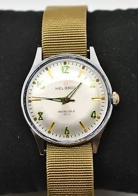 1950'S Era Helbros Invincible 17 Jewel Manual Wind Wristwatch #WATCH065 • $300
