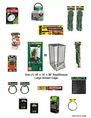 Complete Chameleon Kit Or Arboreal Lizard Kit 18 X18 X36   W/ Free Chameleon* • $479.99