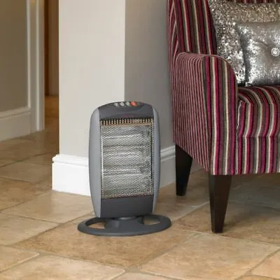 £24.99 • Buy 1200w Oscillating Design 3 Heat Settings Small Halogen Room Heater