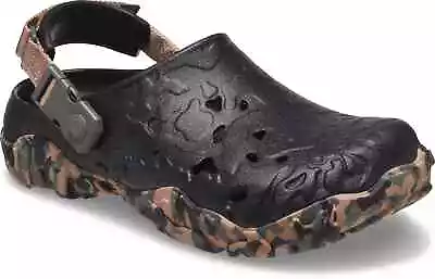 Crocs All-Terrain Atlas Clogs Unisex Men's Sz 9 Black Cork New W/Tags 208391-0WP • $64.99