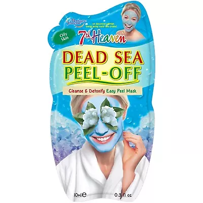 7TH HEAVEN Dead Sea Cleansing & Detoxifying Skin Peel-Off Face Mask 10ml *NEW* • £2.49