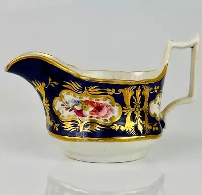 Antique Coalport Jug / Creamer 1825~John Yates~Gold Gilt English Porcelain~#4000 • £6.50