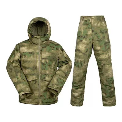 Men's Army Military Tactical Jacket Pants Military Winter Waterproof Casual Camo • $128.24