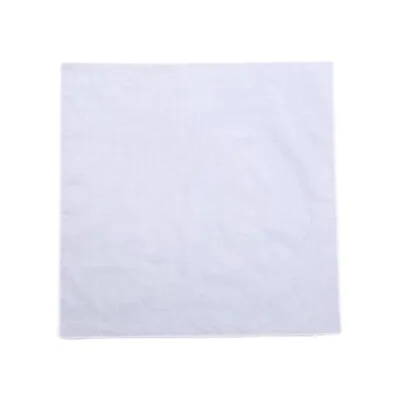 White Color Handkerchief For Woman Embroidery Tie-dye Man Pocket Handkerchief • £5.09