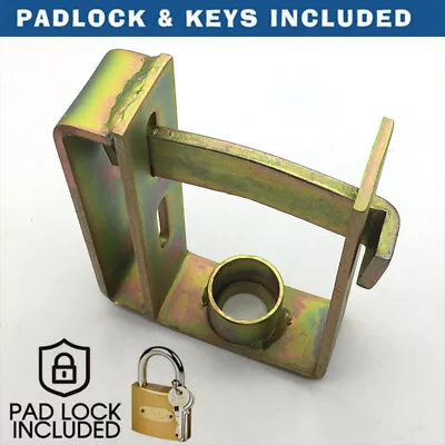 $18.99 • Buy Heavy Duty Trailer Caravan Coupling Hitch Lock Padlock 2 Stage Locker W/ Keys AU