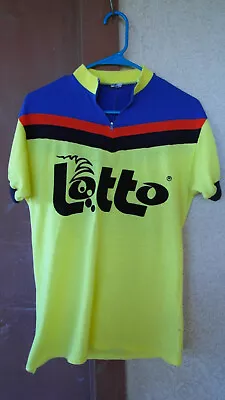 Rare Vintage Bicycle Cycling Lotto T Shirt Jersey Back Pockets Size M Medium • $44
