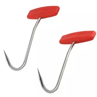 TinaWood 2PCS Meat Hooks For ButcheringT Shaped Boning Hooks With Handle 6 Inch • $16.39
