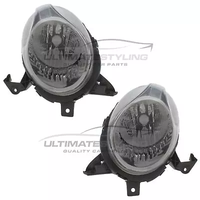 Headlights For Nissan Micra K12 2008-2011 Chrome Inner Headlamps Left & Right • $213.94