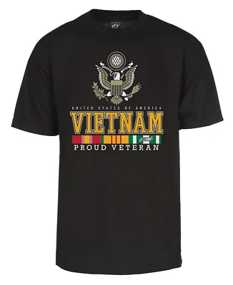 Mens Vietnam Veteran Eagle T-Shirt - US Vet Patriotic Shirt • $16.99