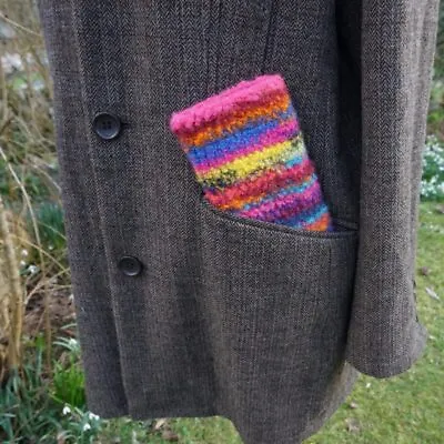 £21 • Buy Crochet Phone Sock/Pouch * 100% Felted Wool * Large Size * Handmade In Scotland