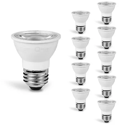 $34.99 • Buy PAR16 E26 LED SHORT NECK Spotlight Bulbs Dimmable, 7W 4000K Cool White 10PK