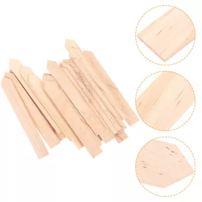  20 Pcs Gardening Stakes Flower Bed Decorations Wooden Sign Things Insert Card • £8.28