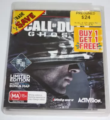 Call Of Duty: Ghosts PS3 2013 First-Person Shooter Activision MA15 With Manual • $10.95