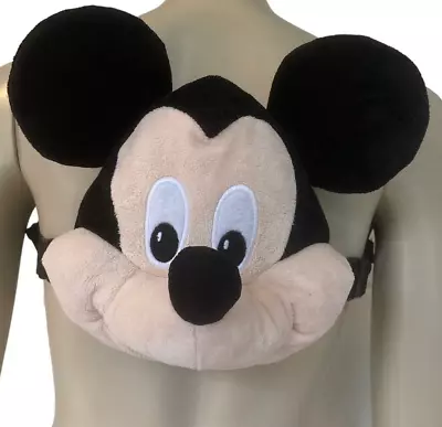 Disney Baby MICKEY MOUSE Black Gorgeous Kids Plush Backpack Carry Bag Harness • $19.28