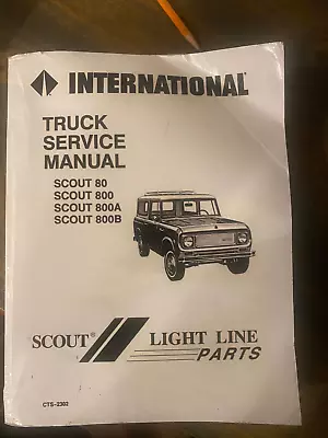 International Truck Scout  Shop Service Repair Manual Book Guide  Scout Line • $99.88