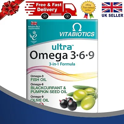 Vitabiotics Ultra Omega 3?6?9 - 60 Capsules • £9.75