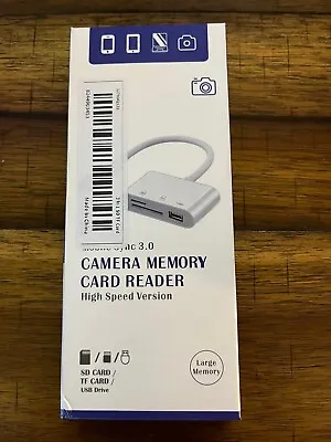 USB To Card Reader Adapter USB Camera Micro SD Memory Slot For IPhone IPad IPod • $9.99