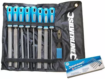 £17.59 • Buy Silverline 9pc Metal File & Wood Rasp Set Triangle Flat Half Round Square Files
