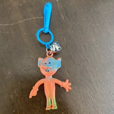 Rare Vintage 1980s Orange Rubber Monster Bell Charm  For 80s Charm Necklace • $19.99