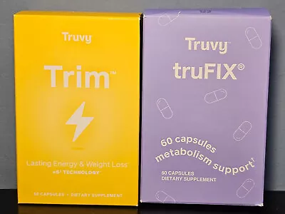 Truvy Trim + TruFIX - 30 Day Weight Loss Combo - New In Boxes! • $85.88
