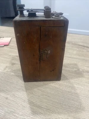 $25 • Buy Antique Ford Model T A Ignition Buzz Coil Battery Wood Wooden Box NOT TESTED