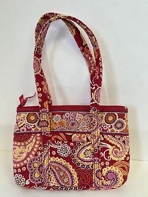 Vera Bradley Betsy Tote Bag In  Raspberry Fizz  Pattern • $12.98