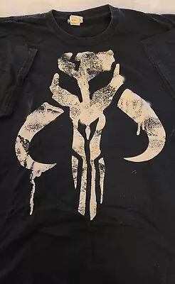 !!! Star Wars T-Shirt: Mandalorian Mythosaur Skull (M 2X Black) Pre-Owned EC • $14.99