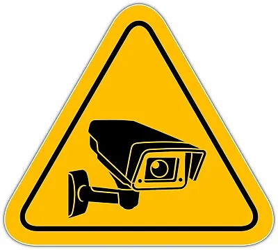 Video Surveillance Security Sign Store Shop Window Vinyl Sticker Decal 4.5 X5  • $3.50