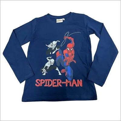 Boys Spiderman Long Sleeve T-shirt Top - 3-7 Years • £5.95