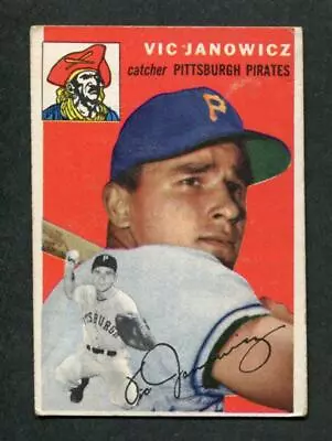 1954 Topps #16 Vic Janowicz Pittsburgh Pirates Baseball Card • $8.95