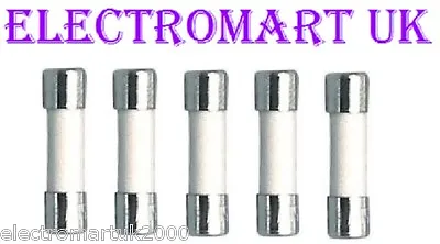 5 X 20mm Ceramic Fuses Anti Surge Slow Blow Time Delay Microwave Oven Catering   • £2.99