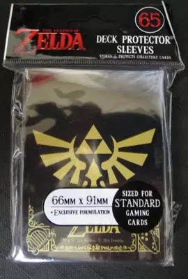 65 Ultra Pro LEGEND OF ZELDA CREST Standard Size Deck Protector Sleeves Pack MTG • $11.95