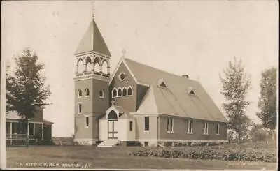 1908 RPPC MiltonVT Trinity Church Chittenden County Vermont Smith Photo Vintage • $19.99