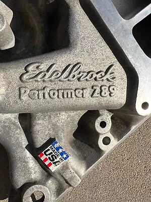 Vintage Edelbrock 2121 Performer 289 302 Intake Manifold For Small-Block Ford • $189.99