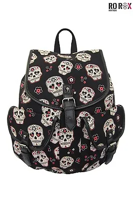 £28 • Buy Banned Apparel Sugar Skull Gothic Backpack