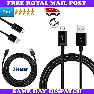 £2.99 • Buy 2m Long Micro-USB Cable Data Charger Lead For Samsung Galaxy Tab A6 A 10.1  2016